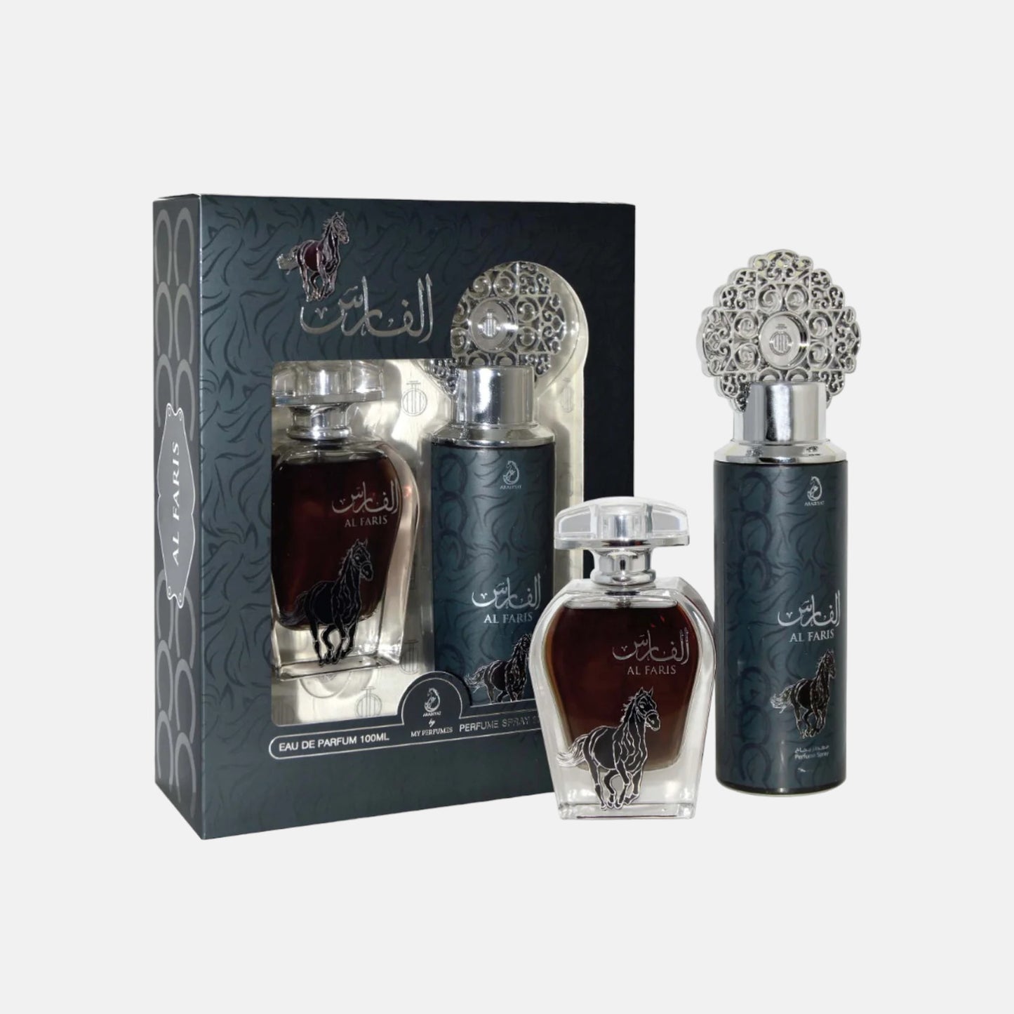 Al Faris Geschenkset 100ml Parfüm 200ml Deo