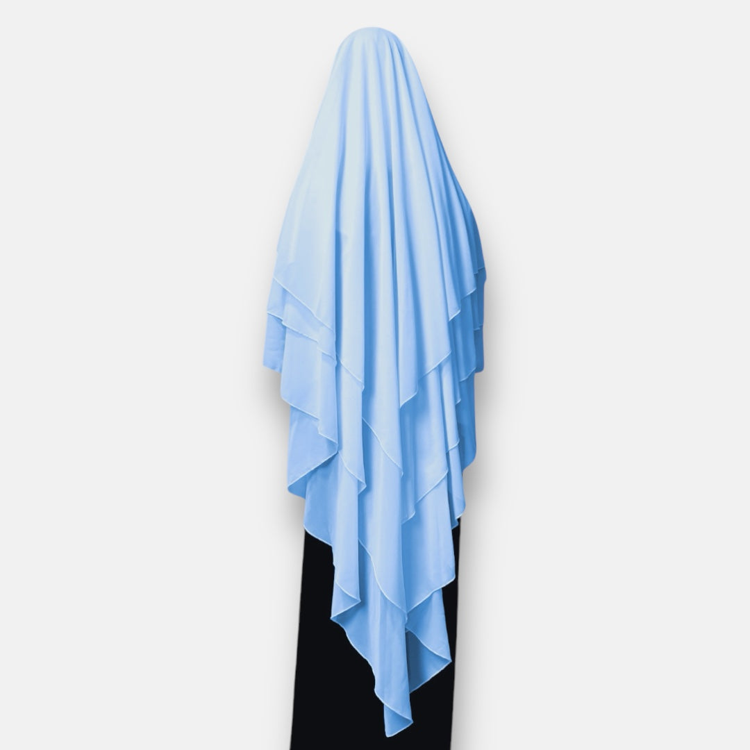 Dreilagiger Khimar Musselin Chiffon