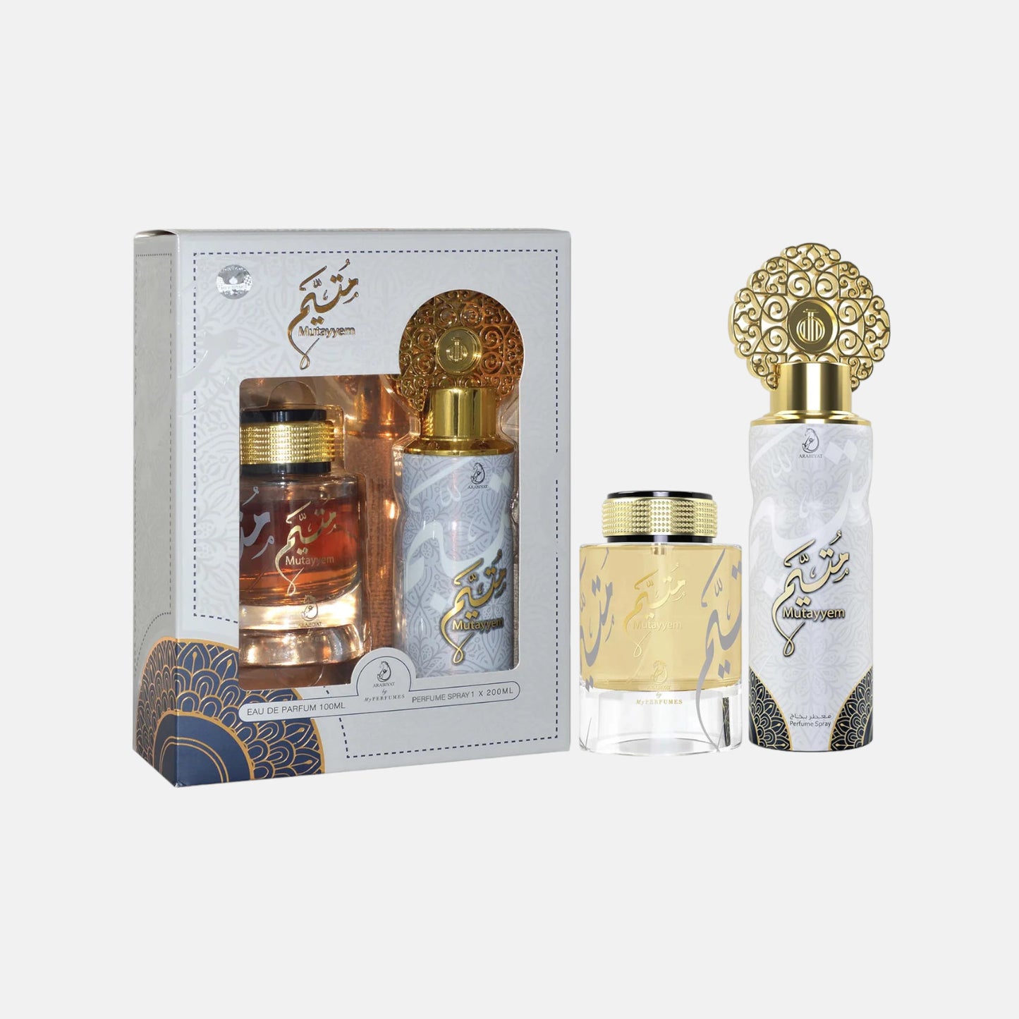 Mutayyem Geschenkset 100ml Parfüm 200ml Deo