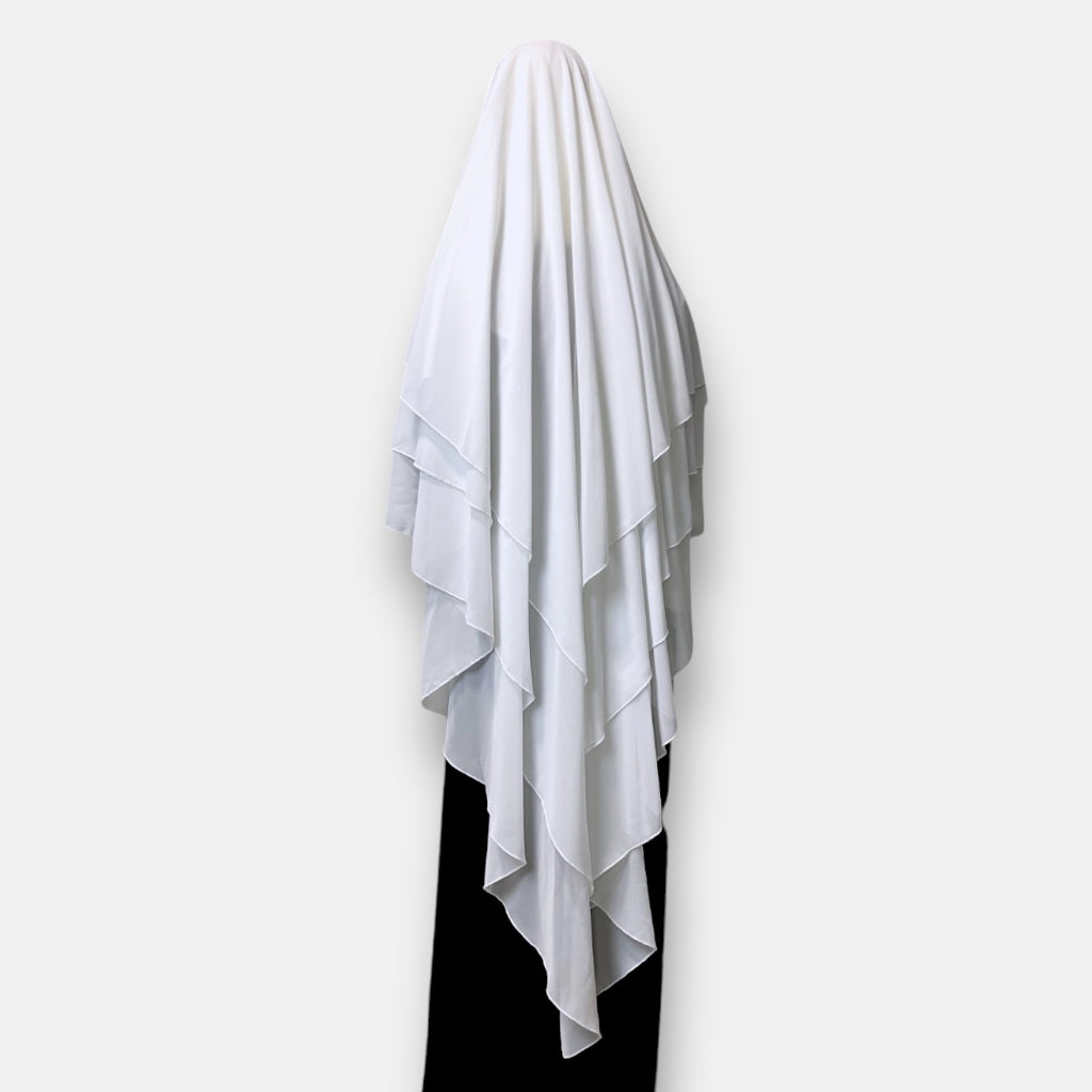Dreilagiger Khimar Musselin Chiffon