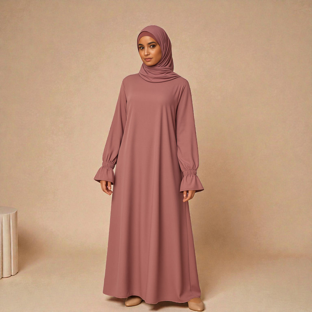 Abaya mit Rüschenärmel