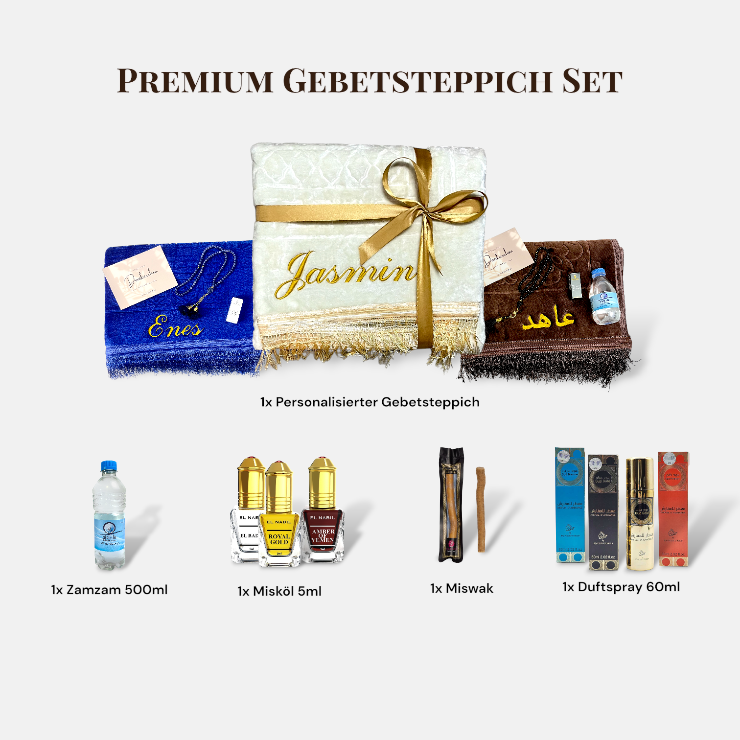 Gebetsteppich Set - Das Komplett-Set für Muslime